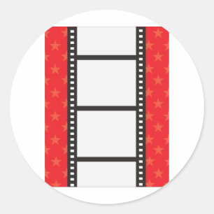 Sticker Rond Bande film