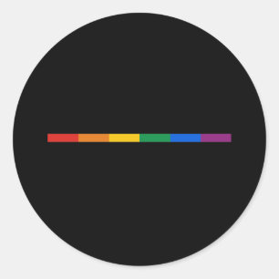 Sticker Rond Bande gay pride