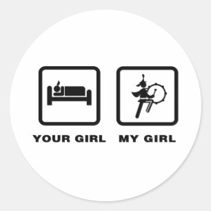 Sticker Rond Bande Marching - Basse Tambour
