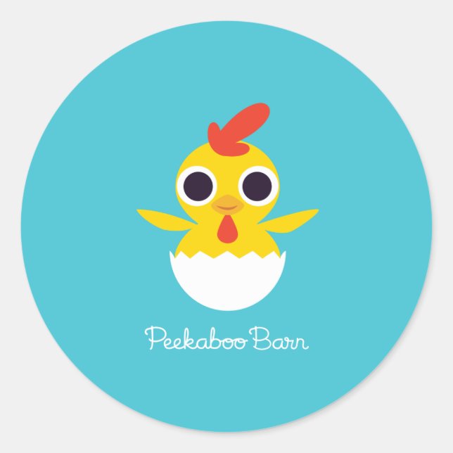 Sticker Rond Bandit le poussin (Devant)