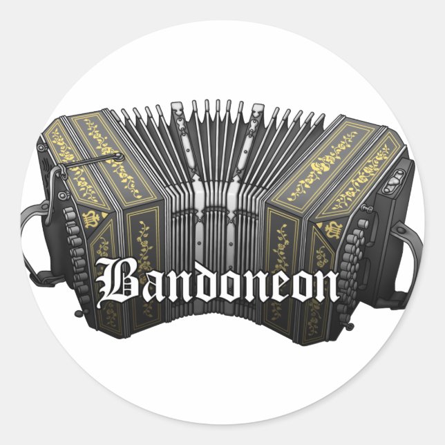 Sticker Rond Bandoneon (Devant)