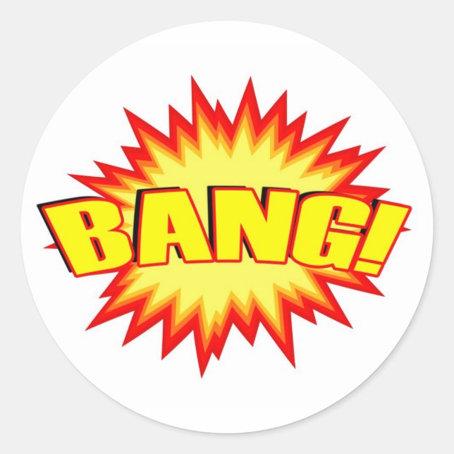 Sticker Rond Bang ! (Devant)