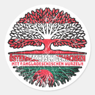 Sticker Rond Bangladesh chisch Bangladesh Österreich
