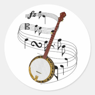 Sticker Rond Banjo