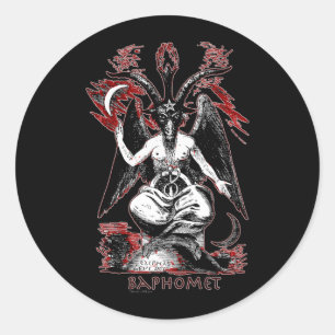 Sticker Rond Baphomet