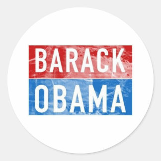 Sticker Rond Barack Obama