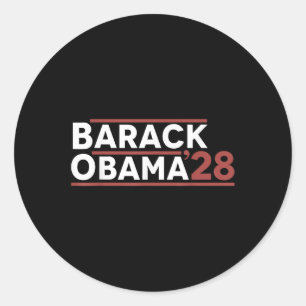 Sticker Rond Barack Obama 2028