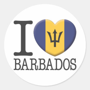 Sticker Rond Barbade