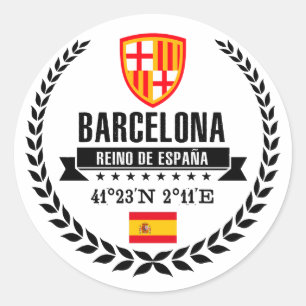 Sticker Rond Barcelone