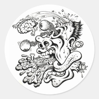 STICKER ROND BARF BRAIN