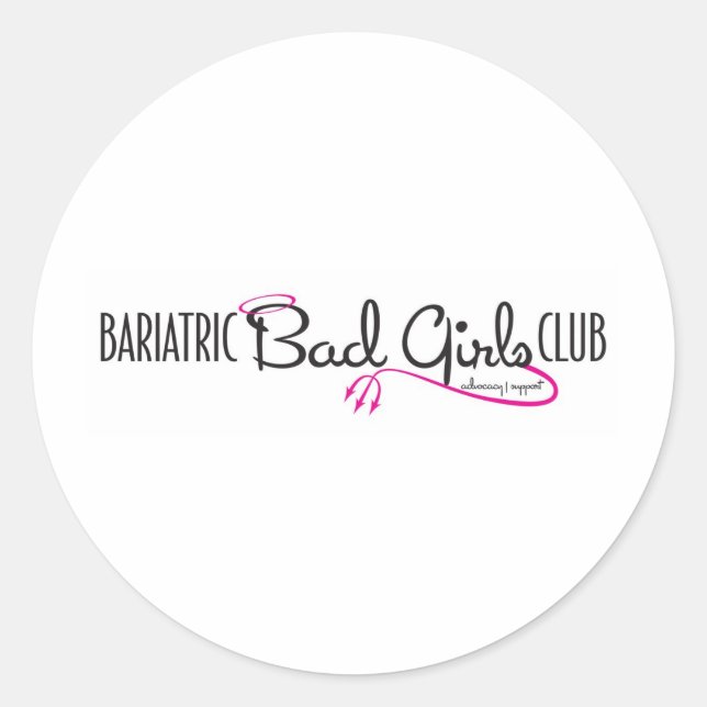 Sticker Rond Bariatric Bad Girls Club Logo Schtuff (Devant)