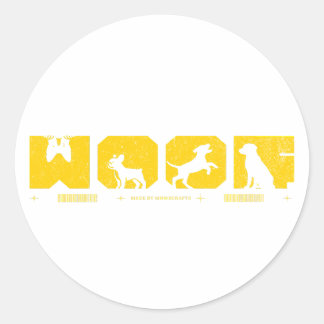 Sticker Rond Barking Good Style for Canine Lovers