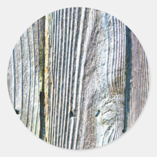Sticker Rond Barnwood bois grain écorce rustique