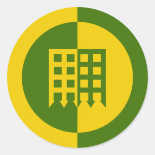 Sticker Rond Barony of Unser Hafen Populace Badge