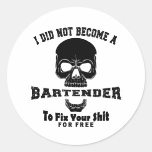 Sticker Rond Barre