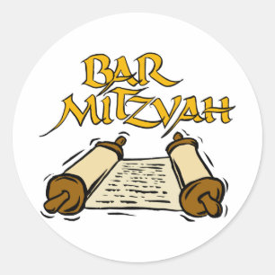 Sticker Rond Barre Mitzvah