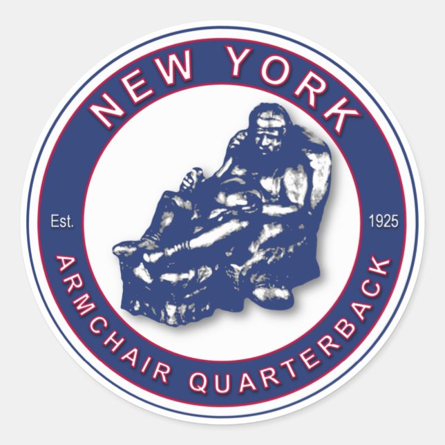 Sticker Rond Barrière de fauteuil - Football New York (Devant)
