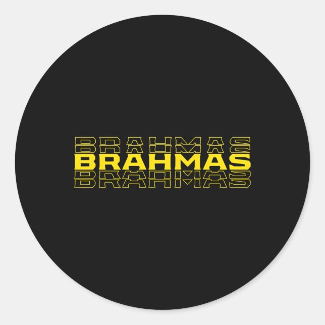 Sticker Rond Barrière de football de Brahmas San Antonio (Devant)