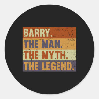 Sticker Rond Barry Le Mythe La Légende Pour Barry