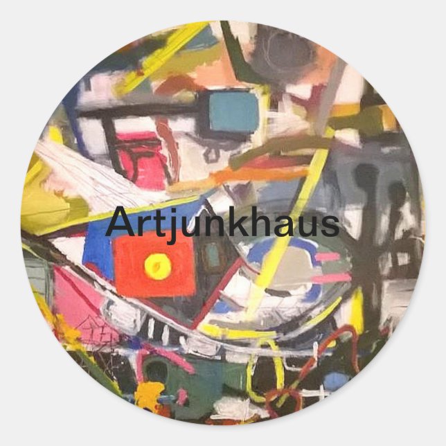 Sticker Rond Barton Springs Austin Texas Hankamer Artjunkhaus (Devant)