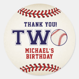 Sticker Rond Baseball 2e anniversaire
