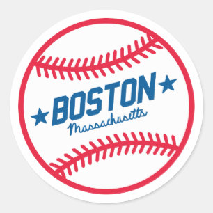 Sticker Rond Baseball de Boston
