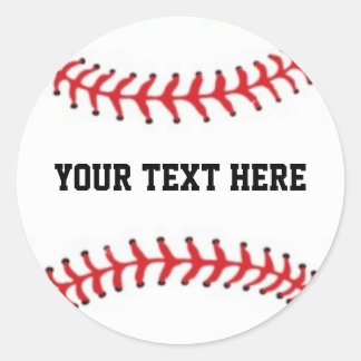 Sticker Rond Baseball personnalisé