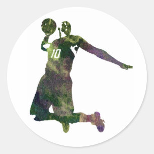 Sticker Rond Basket