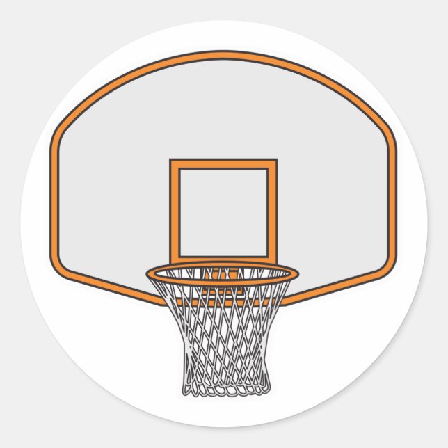 Sticker Rond basket-ball (Devant)