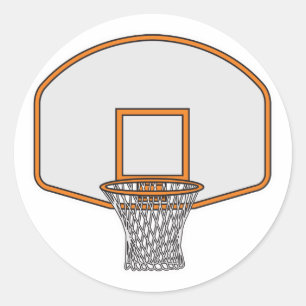 Sticker Rond basket-ball