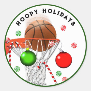 Sticker Rond Basket-ball