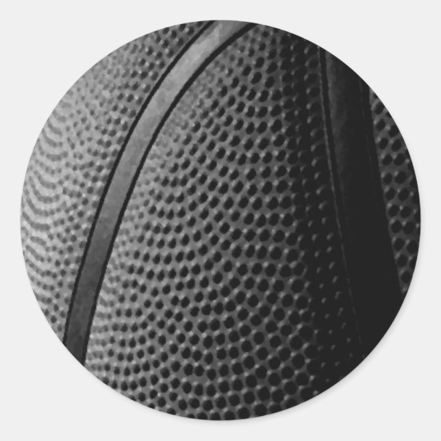 Sticker Rond Basket-ball (Devant)