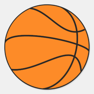 Sticker Rond Basket-ball