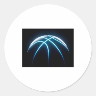 Sticker Rond Basket-ball cool