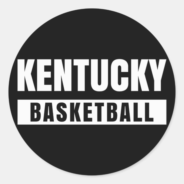 Sticker Rond Basket-ball du Kentucky (Devant)