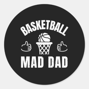 Sticker Rond Basket-ball papa