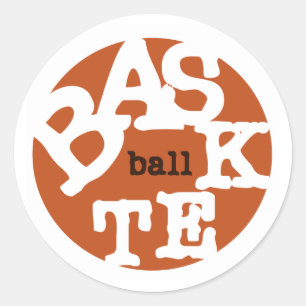 STICKER ROND BASKETBALL