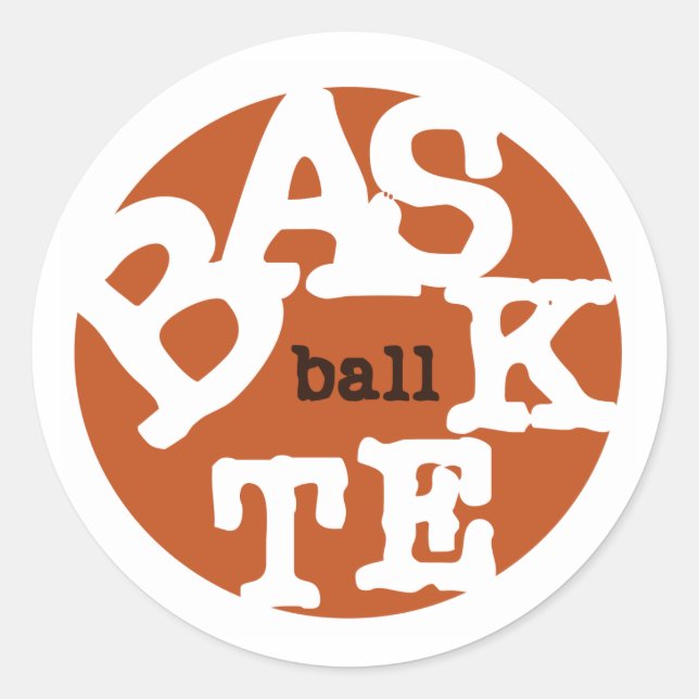 STICKER ROND BASKETBALL (Devant)