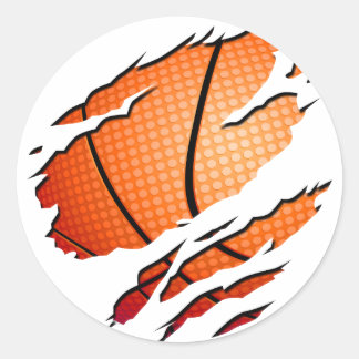 Sticker Rond basketball