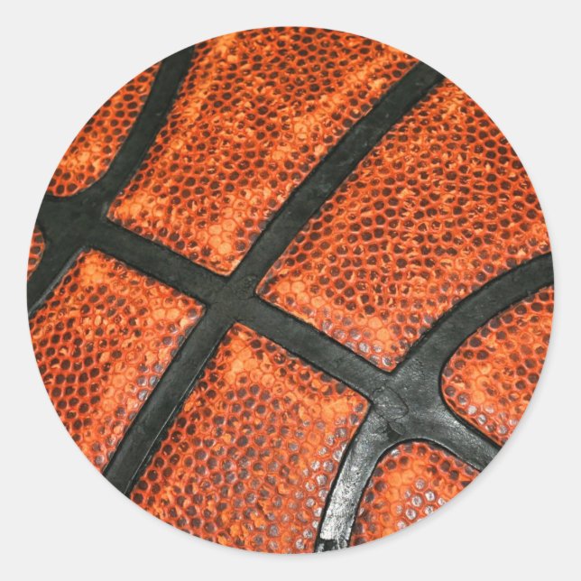 Sticker Rond Basketball Pattern (Devant)