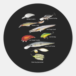 Sticker Rond Basse Poisson Lures Bahia Pêche