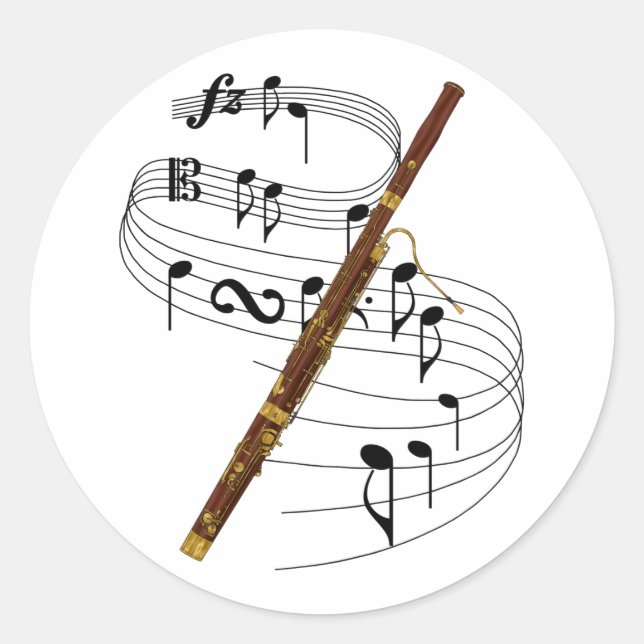 Sticker Rond Basson (Devant)