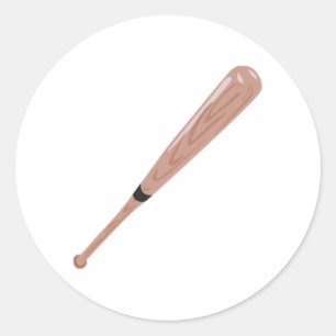 Sticker Rond Bat de baseball