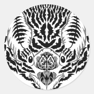 Sticker Rond Bat Spirit Animal