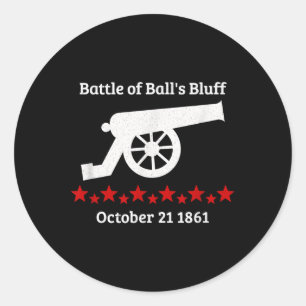 Sticker Rond Bataille De Bluff Virginia Batailles Civiles Guerr