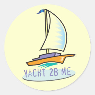 Sticker Rond Bateau du logo Tot Spot_Yacht 2B Me™