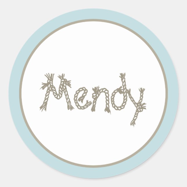 Sticker Rond Bateau nautique (Devant)