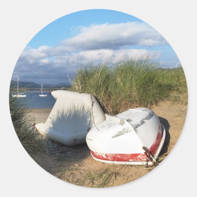 STICKER ROND BATEAUX (Devant)