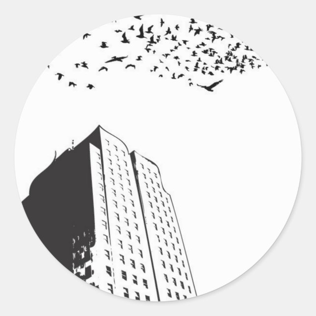 Sticker Rond Bâtiment (Devant)