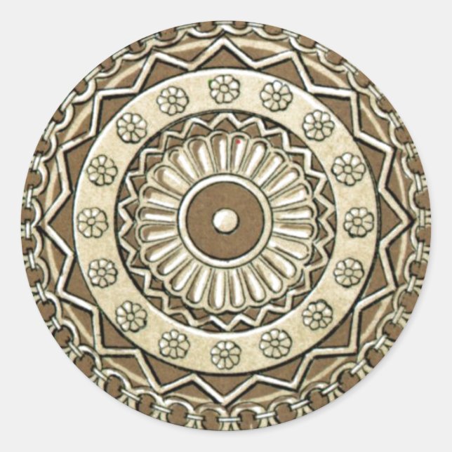 STICKER ROND BÂTIMENTS DÉCORATIFS (Devant)